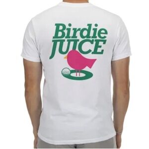 BARSTOOL SPORTS / SPITTIN CHICLETS WHITE “BIRDIE JUICE” SHORT SLEEVE T-SHIRT